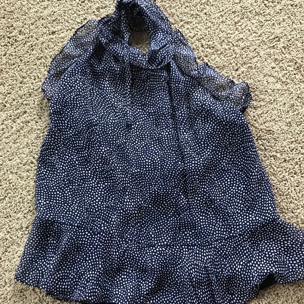DVF halter blouse